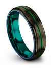 Gunmetal Green Tungsten Promise Ring Tungsten Promise Rings