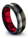 Fourteenth Wedding Anniversary Rings Polished Tungsten Rings for Man Husband - Charming Jewelers