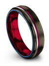 Valentines Day for Lawyer Brushed Gunmetal Tungsten Band Guys Promise Ring - Charming Jewelers