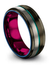 Boyfriend and Girlfriend Band Wedding Matching Tungsten Ring for Couples Custom - Charming Jewelers