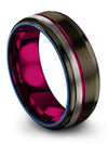 Gunmetal Wedding Bands for Couples Special Edition Wedding Band Gunmetal Band - Charming Jewelers