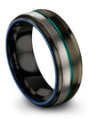 Mens Wedding Bands Set Tungsten Promise Band Rings for Couples Set Personalized - Charming Jewelers