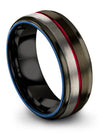 Bands Wedding Couple Tungsten Wedding Band Set for Boyfriend and His Cool - Charming Jewelers