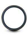 Lady Anniversary Band Bands Tungsten Ring for Guys Carbide Gunmetal Girlfriend - Charming Jewelers