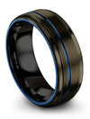 Him and Him Wedding Band Bands Tungsten Ring for Couples Men Band Jewelry - Charming Jewelers