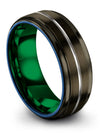 Tungsten Couples Wedding Bands Tungsten Wedding Bands Ring 8mm Matching - Charming Jewelers