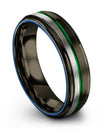 Gunmetal Engagement Guy Wedding Bands Set Tungsten Promise Bands for Ladies - Charming Jewelers