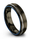 Judaism Wedding Ring for Guys Men Gunmetal Band Tungsten Solid Gunmetal Rings - Charming Jewelers