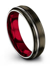 Gunmetal Plated Wedding Ring Set Tungsten Graduation Rings Gunmetal Plated - Charming Jewelers