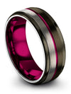 8mm Gunmetal Promise Band for Man Tungsten Ring for Woman&#39;s Engagement Gunmetal - Charming Jewelers
