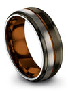 Wife for Her Man Bands Gunmetal Tungsten Gunmetal Plated Jewelry Woman&#39;s - Charming Jewelers