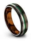 Tungsten Carbide Anniversary Ring Sets Guys Gunmetal Wedding Ring Tungsten Male - Charming Jewelers