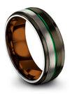 Gunmetal for Guy Tungsten Band Wedding Customize Promise Ring Gunmetal - Charming Jewelers