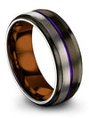 Wedding Ring Matching Set 8mm Tungsten Carbide Bands