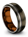 Promise Band Sets for Wife and His Gunmetal Black Tungsten Carbide Rings Sets - Charming Jewelers