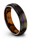 Gunmetal for Womans Gunmetal Tungsten Carbide Band Personalized Couples Band - Charming Jewelers