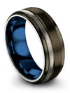 Gunmetal Engagement Male Wedding Ring Set Tungsten Wedding Rings for Female - Charming Jewelers