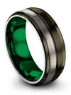 Wedding and Engagement Band Set for Man Tungsten Carbide Bands Husband - Charming Jewelers