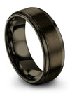 Custom Gunmetal Wedding Bands Tungsten Wedding Band Woman Custom Ring - Charming Jewelers