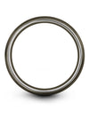 Gunmetal Plated Wedding Ring for Lady Mens Rings Tungsten Marriage Band Set 6mm - Charming Jewelers