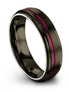 Couple Promise Band Tungsten Band Polished Gunmetal Ring Engagement Woman&#39;s - Charming Jewelers
