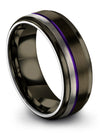 Guys Promise Band Engravable Tungsten Engagement Womans Ring for Men Matching - Charming Jewelers