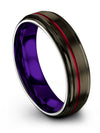 Wedding Bands Gunmetal Sets Tungsten Carbide Ring 6mm Bands Gunmetal Rings - Charming Jewelers