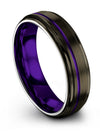 Tungsten Carbide Anniversary Ring for Guy Tungsten Rings Sets for Couples - Charming Jewelers