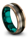Anniversary Ring Mens Tungsten Wedding Rings for Woman Gunmetal Christmas Sets - Charming Jewelers