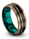Solid Gunmetal Wedding Rings Tungsten Wife and Girlfriend Wedding Bands - Charming Jewelers
