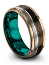 Wedding Rings Gunmetal Sets Tungsten Rings Couples Set Cute Promise Band - Charming Jewelers