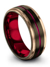 Promise Rings and Ring Male Gunmetal Wedding Bands Tungsten Unique Rings - Charming Jewelers