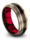Womans Valentines Day Personalized Men&#39;s Bands Tungsten Promise Band - Charming Jewelers