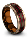 Wedding Bands for Husband Tungsten Carbide Ring Gunmetal Black Ring Woman&#39;s - Charming Jewelers