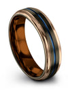 Gunmetal Wedding Rings Ring Tungsten Gunmetal Rings for Guys 6mm Minimalistic - Charming Jewelers