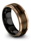 Gunmetal Tungsten Woman Promise Band Tungsten Bands for Woman&#39;s Matte Ladies - Charming Jewelers