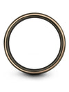 Guy Wedding Ring Gunmetal Tungsten Carbide Bands Gunmetal Men Ring for Woman - Charming Jewelers