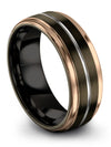 Wedding Set Ring Wedding Ring Tungsten Carbide 8mm Groove Rings Mens Guys - Charming Jewelers