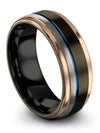 Gunmetal Wedding Set Carbide Tungsten Wedding Rings for Male Personalized - Charming Jewelers