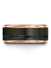 Guys Rings Wedding Ring Tungsten Band Bands Engraving Gunmetal Plated Jewelry - Charming Jewelers