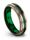 Tungsten Wedding Bands Woman&#39;s Gunmetal Teal Wedding Band for Men Tungsten - Charming Jewelers