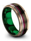Brushed Wedding Ring Tungsten Polished Rings for Ladies