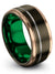 Promise Band and Engagement Rings Sets Simple Tungsten Ring