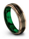 Plain Gunmetal Wedding Ring for Guys Gunmetal Tungsten Engagement Bands - Charming Jewelers