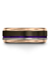 Brushed Wedding Ring Tungsten Polished Rings for Ladies Couples Ring Set Couple - Charming Jewelers