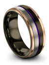 Lady Jewelry for Nieces Tungsten Bands Polished Gunmetal Ring for Male 8mm - Charming Jewelers