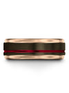 Gunmetal Tungsten Ring for Men&#39;s Wedding Bands Tungsten Ring for Ladies Wedding - Charming Jewelers