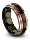 Gunmetal Anniversary Ring Boyfriend and Fiance and His Tungsten Bands - Charming Jewelers