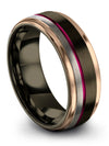 Girlfriend and Him Wedding Band Rings Tungsten Engagement Man Bands Set - Charming Jewelers