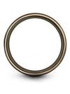 Wedding Rings Bands Wedding Band Gunmetal Tungsten Carbide 8mm Cute Promise - Charming Jewelers